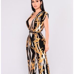 Black and yellow romper